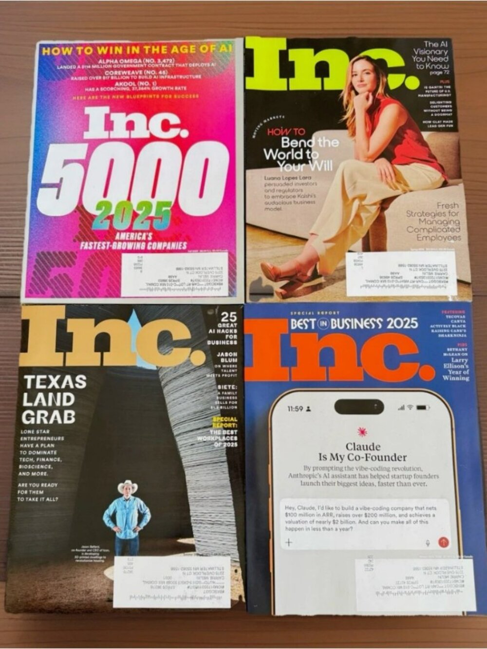 INC. Magazine Finance America's Fastest Growing Companies Fall 2025/ Spring 2026